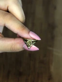 Doğal Taş Yeşil Akik Doğal Taşlı Antik Model Kadın Ayarlanabillir Yüzük euy72ya thumbnail 3