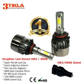 KingStar HB4 9006 Beyaz Led Xenon Şimşek Etkili Far Ampül 8000 Lümen thumbnail 2