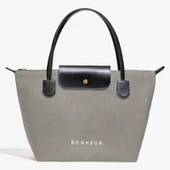 BONHEUR N 7 Kanvas Çanta- Stone Gray thumbnail 1
