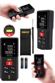 DEKO TURKEY Yüksek Hassasiyetli Dijital Gösterge 60Mt Mesafe Ölçüm Lazermetre Lazer Çizgi Mesafe Ölçme Makinesi thumbnail 1