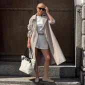 BONHEUR N 7 Kanvas Çanta- Stone Gray thumbnail 5