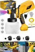 STAXX POWER Yüksek Güçlü Elektrikli Duvar Araç Ahşap Boyama Sprey Boya Tabancası Püskürtme Sprey Tabancası 5000W thumbnail 1