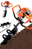 stilmax STEA990 Germany Metal Dişli System 9900X Benzinli Toprak Burgu Makinesi Fidan Dikme 20cm Delme Ucu thumbnail 2