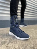 JET-799 Verton Bağcıklı Ortopedik Taban Günlük Cilt Erkek Askeri Postal Bot CBT Lacivert thumbnail 1