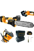 stilmax Yağ Pompalı Kömürsüz Motorlu Otomatik Seri Çift Akülü Dal Budama Testere Bıçkı Makinesi 35cm Palalı thumbnail 1