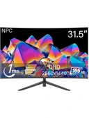 NPC 31.5" MZ320K-V 165Hz 1Ms QHD Curved VA Oyuncu Monitörü thumbnail 1