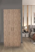Frey 2 Kapaklı Elbise Dolabı-2 Kapılı Gardırop-Atlantik Çam - 1