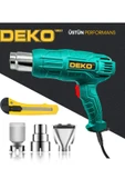 DEKO TURKEY Dkt4200 Akım Korumalı Rezistans Sıcak Hava Isı Tabancası 2 Kademeli 4200w+ Maket Bıçağı Hediyeli thumbnail 2