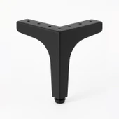 Dekor 17 cm Siyah 4 Adet Metal Mobilya Ayağı Seti 4 Adet Modern Tasarım Koltuk Sehpa Masa TV Ünitesi thumbnail 5