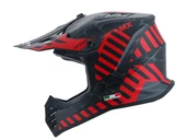 SWAY 618 Alert Çocuk Cross Kaskı Bisiklet Motosiklet Enduro Kask XL Beden Siyah Kırmızı Çocuk Kaskı - 1