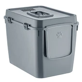 MASKOT ÜSTTEN KAPAKLI KAPALI KEDİ TUVALETİ thumbnail 1