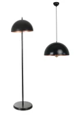 Lumexx BÜYÜK RETRO AVİZE LAMBADER 2 Lİ SİYAH SET thumbnail 2