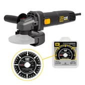 CAT DX3090 720Watt 125mm Profesyonel Avuç Taşlama + DA09052 Genel Amaçlı Elmas Kesme Diski thumbnail 1