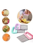 Cips Patates Doğrayıcı Chips Chopper Şekilli Sebze Ve Meyve Dilimleyici thumbnail 5