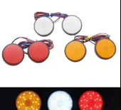 Yuvarlak Led Aydınlatma 2 Li set - Kırmızı - Beyaz - Sarı Seçiniz. - 1