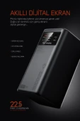 Powerway PD80 Kamp Powerbank | Gerçek 80.000 mAh | PD 22.5W Hızlı Şarj | LED Fenerli ve Dahili Kablolu - 7