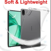 Honor Pad X8A 11 İnç Kılıf Şeffaf Silikon Köşe Korumalı Clear Darbe Emici Arka Kapak - 7