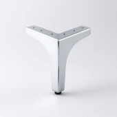 Dekor 12 cm Krom Gümüş Metal Mobilya Ayağı Dayanıklı Modern Tasarım Koltuk Sehpa Masa TV Ünitesi thumbnail 1