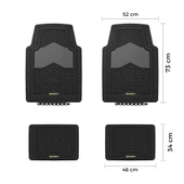 Michelin MC34891 Tüm Araçlara Uyumlu 4 Parça Üniversal 3D Havuzlu Oto Paspas - 3