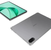 Honor Pad X8A 11 İnç Kılıf Şeffaf Silikon Köşe Korumalı Clear Darbe Emici Arka Kapak - 4