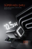 Powerway PD80 Kamp Powerbank | Gerçek 80.000 mAh | PD 22.5W Hızlı Şarj | LED Fenerli ve Dahili Kablolu - 2
