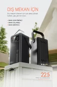 Powerway PD80 Kamp Powerbank | Gerçek 80.000 mAh | PD 22.5W Hızlı Şarj | LED Fenerli ve Dahili Kablolu - 3