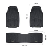 Michelin MC33863 Tüm Araçlara Uyumlu 3 Parça Üniversal 3D Havuzlu Oto Paspas - 3