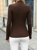 Kadın Uzun Kollu Balıkçı Yaka Kaşkorse Bluz thumbnail 5