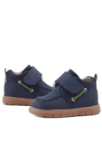 Rakerplus Hakiki Deri Lacivert Yeşil Cırt Cırtlı Bebek Bot thumbnail 8