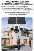 4 Kameralı INOX modeli , 4G + e-Sim, 2 Solar Panelli, Uzaktan izleme , Hareket Takip , Alarm , Sesli Konuşma, 16000 Mah Batarya - 2