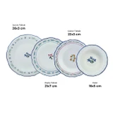Emsan Farina Porselen 24 Parça 6 Kişilik Yemek Takımı thumbnail 12