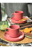 Cera'n 2'li Double Çay Fincan Takımı Frambuaz 553 thumbnail 1
