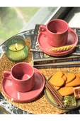 Cera'n 2'li Double Çay Fincan Takımı Frambuaz 553 thumbnail 2