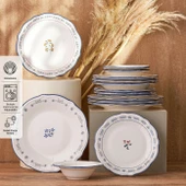 Emsan Farina Porselen 24 Parça 6 Kişilik Yemek Takımı thumbnail 1