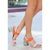 Year Renkli Cilt Topuklu Ayakkabı thumbnail 2
