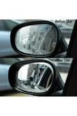 NACTUMU 2’li Araç Arka Görüş Aynası Filmi  Anti-Yağmur, Sis Önleyici ve Su Geçirmez PET Koruyucu - 3
