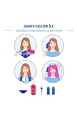 Jeans Color Amonyaksız Kokusuz Su Bazlı Saç Boyası 250 Ml Sarı Yellow Hair Dye thumbnail 3