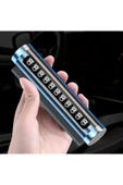 NACTUMU Premium Metal Geçici Park Telefon Numarası Plakası Şık ve Dayanıklı Araç İç Aksesuarı - 8