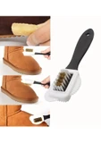 NACTUMU Suede Ayakkabı Temizleme Fırçası Seti  3 Yüzlü ABS Saplı Nubuk ve Kar Botları İçin S-Tipi Temizleyici thumbnail 3