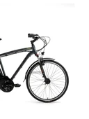 Bisan Comet V Fren 21 Vites 28 Jant Elektrikli Şehir Bisikleti Parlak Gri Sarı 52 Kadro thumbnail 2