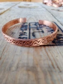 Bakır Bileklik İşlemeli "Motifli" thumbnail 1