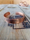 Bakır Bileklik İşlemeli "Motifli" thumbnail 1