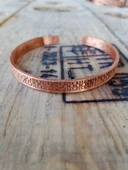 Bakır Bileklik İşlemeli "Motifli" thumbnail 1