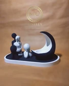 Minelly Özel Tasarım Beşiktaş Aile Ay Işığı Seti - 1