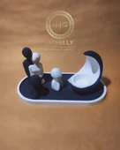 Minelly Özel Tasarım Beşiktaş  Aile  Ay Işığı Seti - 2