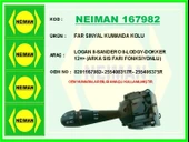 FAR SINYAL KUMANDA KOLU LOGAN 2-SANDERO 2-LODGY-DOKKER 2012 ARKA SIS FARI FONKSIYONLU 8201167982 255408317R 255406375R thumbnail 1