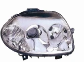 20206193-20052B FAR SAĞ RENAULT CLIO 2 1998 CLIO SYMBOL 1 1998 ELEKTRİKLİ H7 HB3 ÇİFT MERCEK 7701045175 7701050666 thumbnail 1