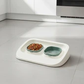 Mikopet Yeşil 2'si 1 Arada Mama Ve Su Kabı thumbnail 4