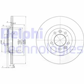 ARKA FREN AYNASI P407 2004-2011 P508 2010-2018 P607 2000-2011 RCZ 2010-2015 C5 2008-2017 290X12X35X5DL DOLU 4249 C1 4246 P9 4249 72 - 1