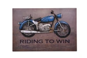 Motorsiklet Tablo Pano Dekoratif Vintage Ev Ofis Hediyelik - 1